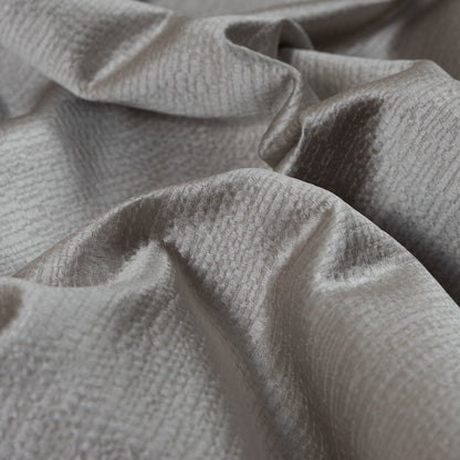 Luminous Textural Polyester Woven - Dove - British Imported Detail