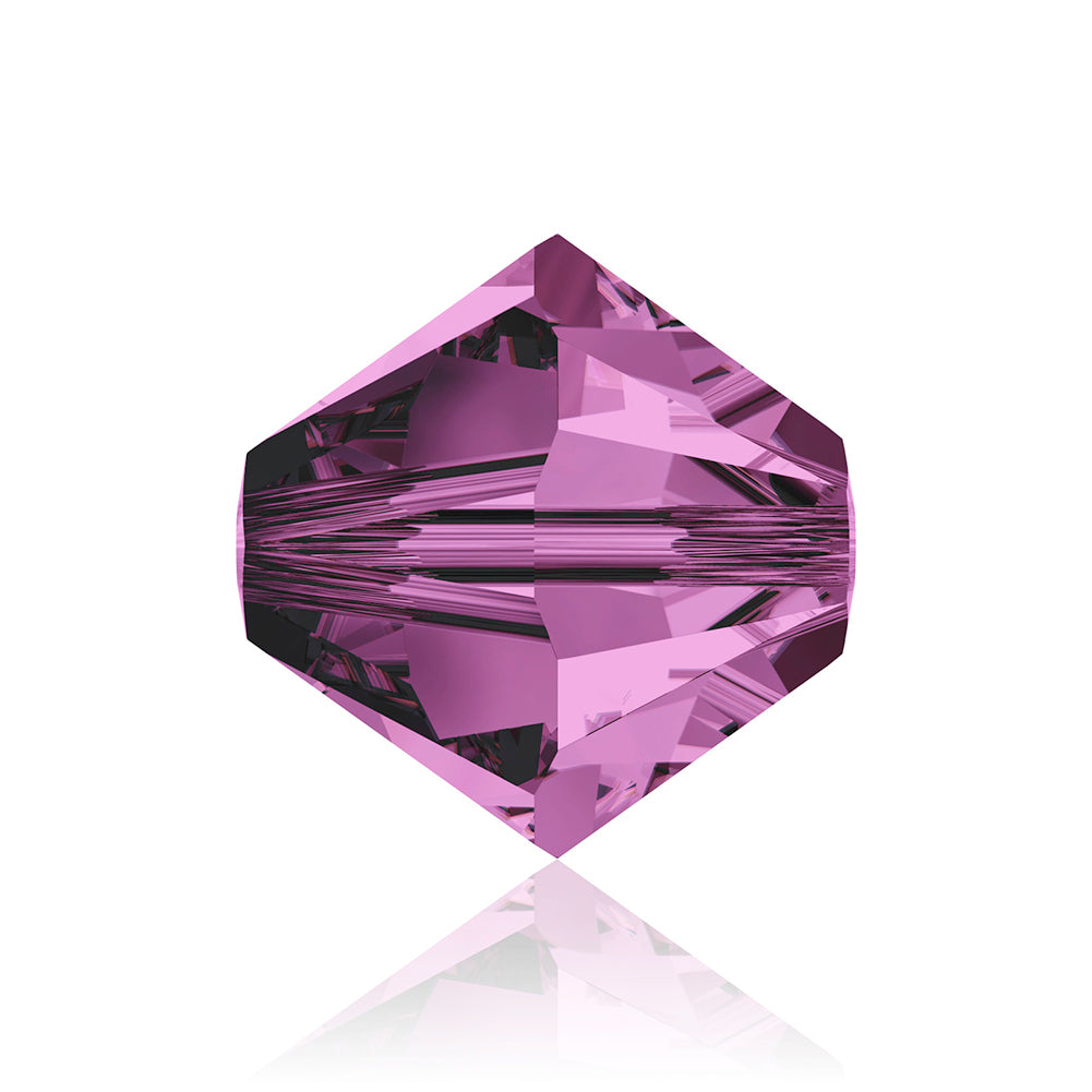 Amethyst Bicone Swarovski Rhinestone Beads