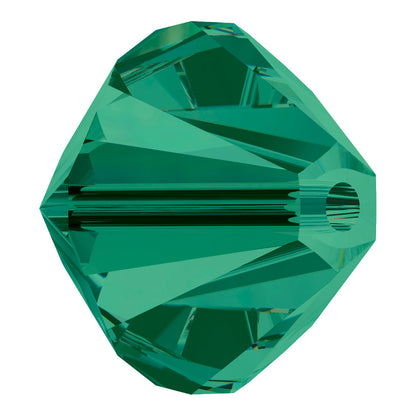 Emerald Bicone Swarovski Rhinestone Beads