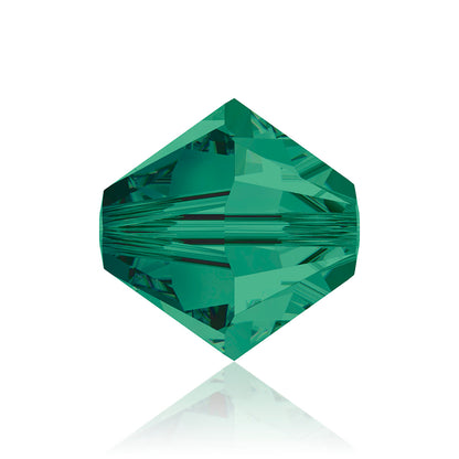 Emerald Bicone Swarovski Rhinestone Beads