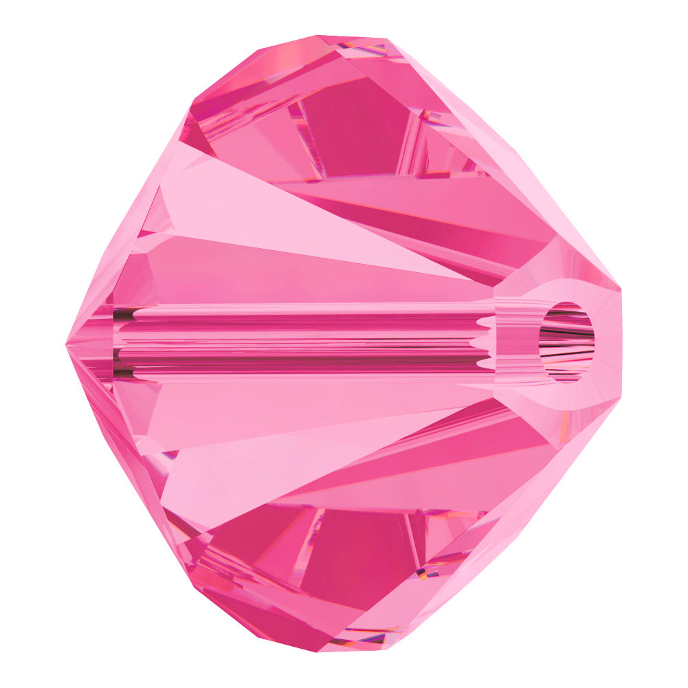 Rose Bicone Swarovski Rhinestone Beads - Detail