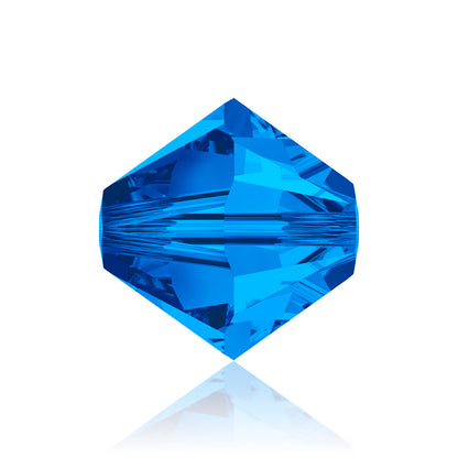 Sapphire Bicone Swarovski Rhinestone Beads