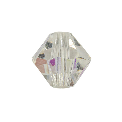 Vintage Crystal AB Bicone Rhinestone Beads