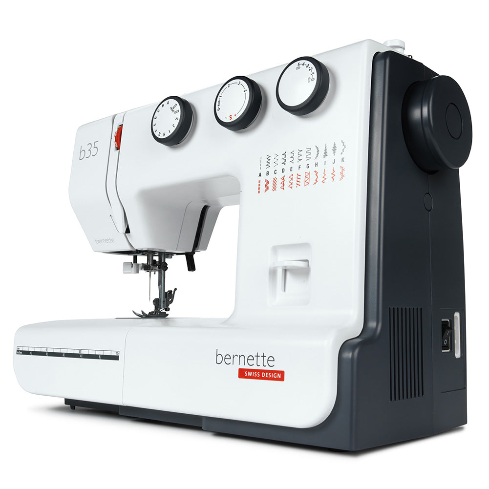 bernette 35 - Mechanical Sewing Machine for Beginners with 23 Stitches Folded