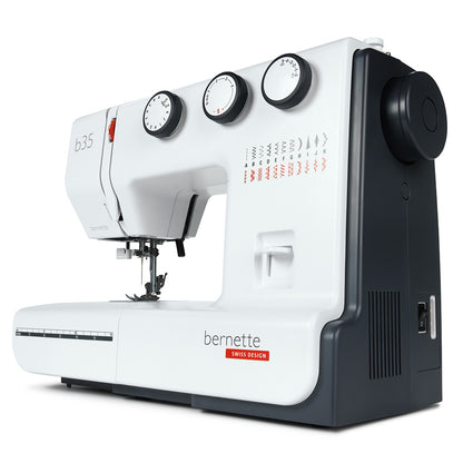 bernette 35 - Mechanical Sewing Machine for Beginners with 23 Stitches Folded