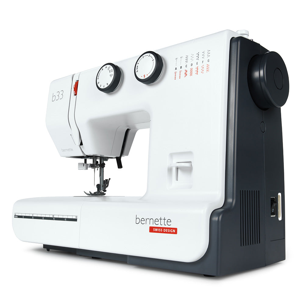 bernette 33 - Compact Mechanical Sewing Machine for Beginners with 15 Stitches