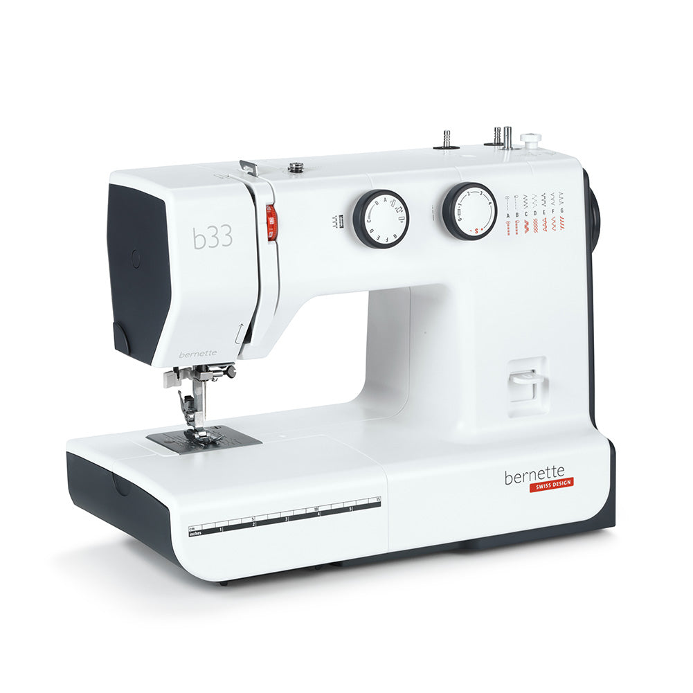 bernette 33 - Compact Mechanical Sewing Machine for Beginners with 15 Stitches