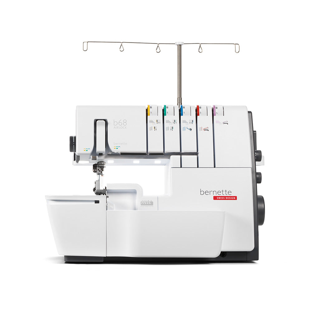 bernette 68 AIRLOCK - Air-Threading Combination Overlock, Chainstitch and Coverstitch Serger Sewing Machine