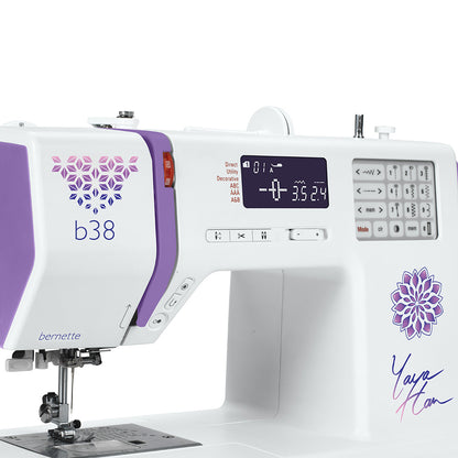 bernette 38 Yaya Han Edition - Computerized Sewing Machine with 394 Stitches for Creative Minds