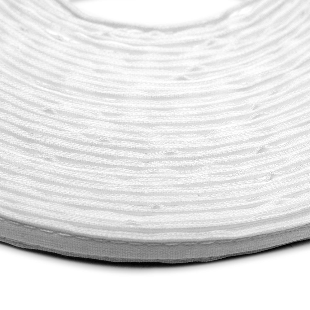 White Fabric Covered Boning - 0.25" Detail