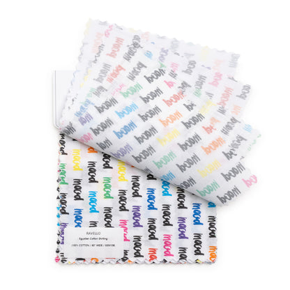 Fabric Swatch Booklet for Custom Printing - Cotton, Linen, Viscose Folded