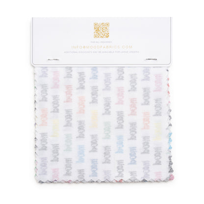 Fabric Swatch Booklet for Custom Printing - Cotton, Linen, Viscose Detail