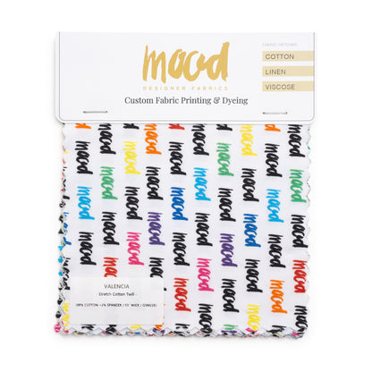 Fabric Swatch Booklet for Custom Printing - Cotton, Linen, Viscose