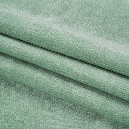 Chenille Upholstery Woven - Aqua - Lanton Collection Folded
