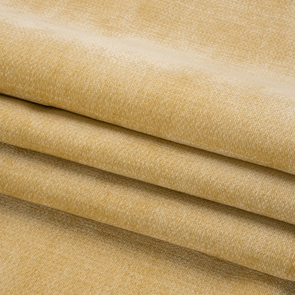 Chenille Upholstery Woven - Buttercream - Lanton Collection Folded
