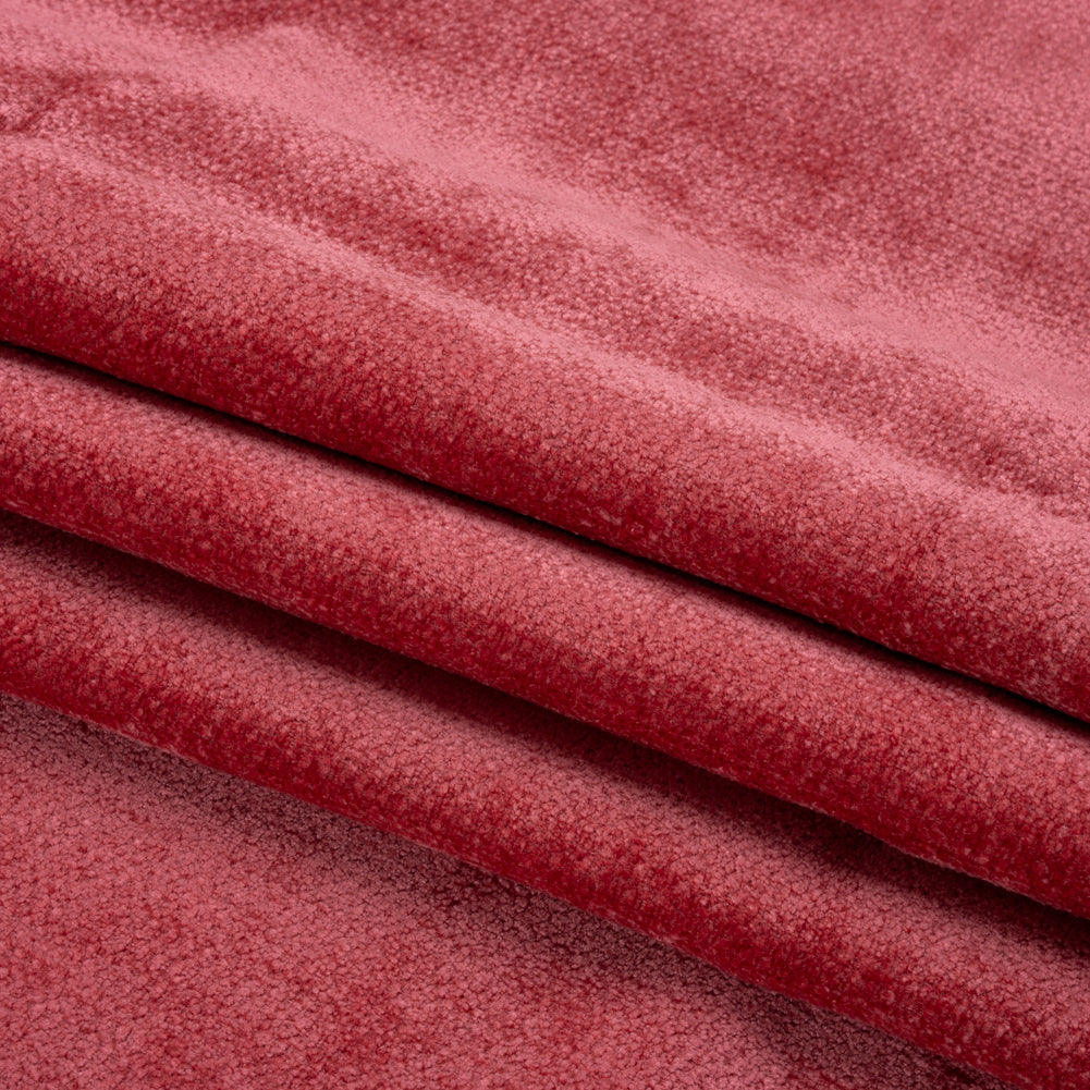 Chenille Upholstery Woven - Carnation - Lanton Collection Folded