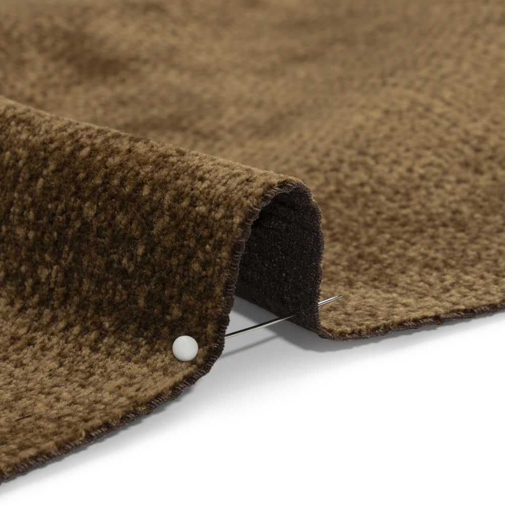Chenille Upholstery Woven - Cocoa - Lanton Collection Detail