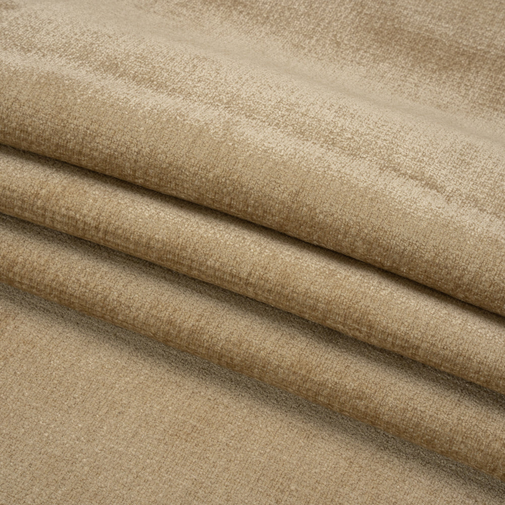 Chenille Upholstery Woven - Concrete - Lanton Collection Folded