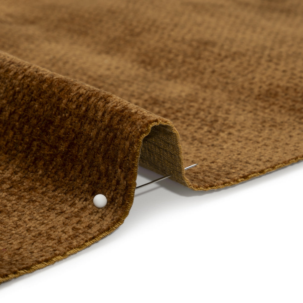 Chenille Upholstery Woven - Copper - Lanton Collection Detail