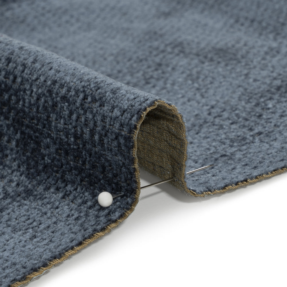 Chenille Upholstery Woven - Denim - Lanton Collection Detail