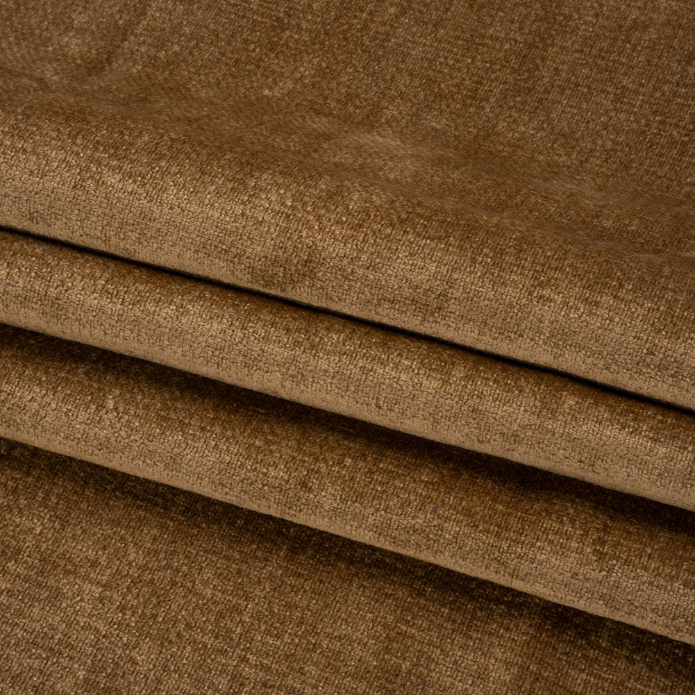 Chenille Upholstery Woven - Latte - Lanton Collection Folded