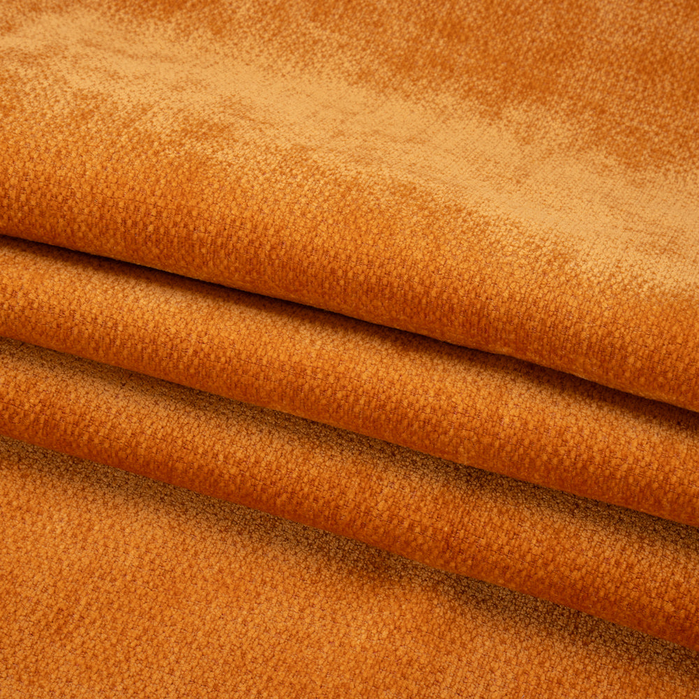 Chenille Upholstery Woven - Mango - Lanton Collection Folded