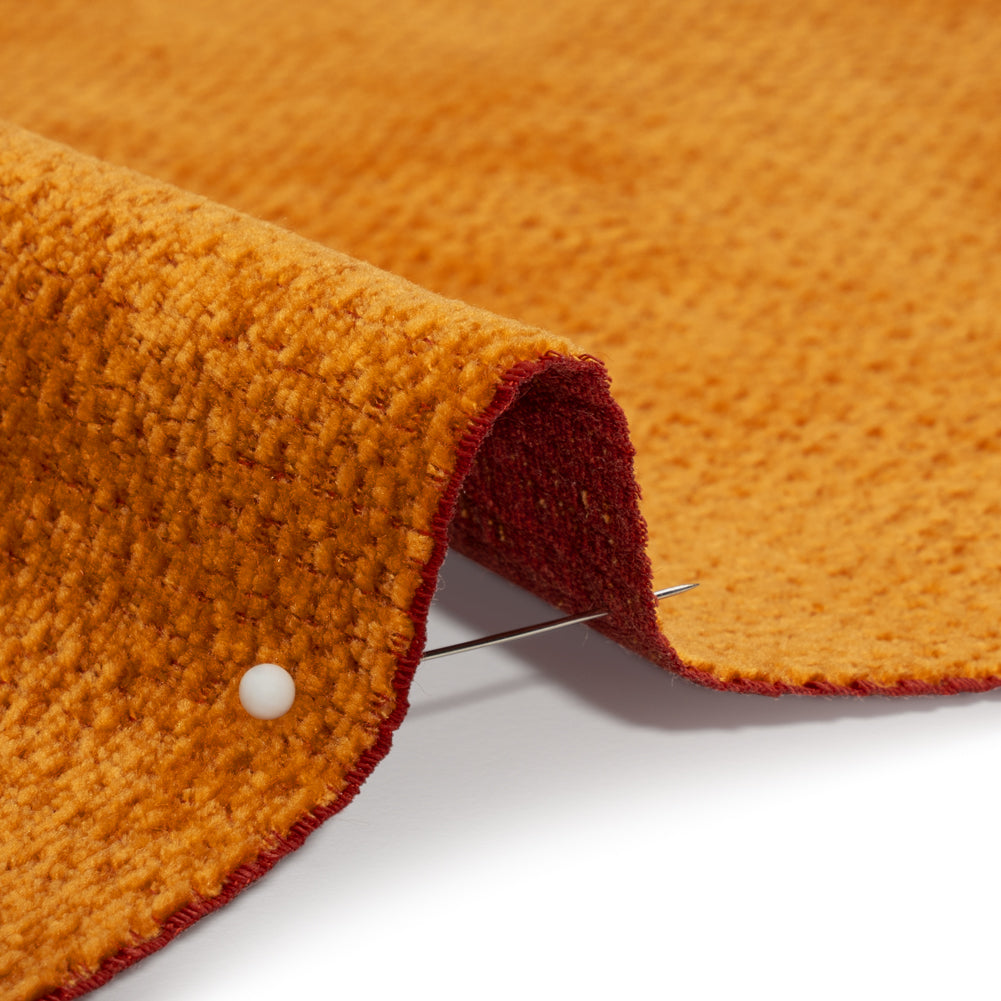 Chenille Upholstery Woven - Mango - Lanton Collection Detail