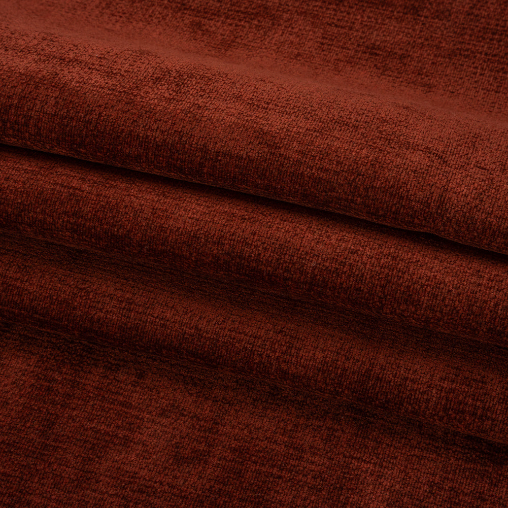 Chenille Upholstery Woven - Merlot - Lanton Collection Folded