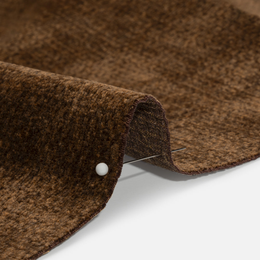 Chenille Upholstery Woven - Mocha - Lanton Collection Detail