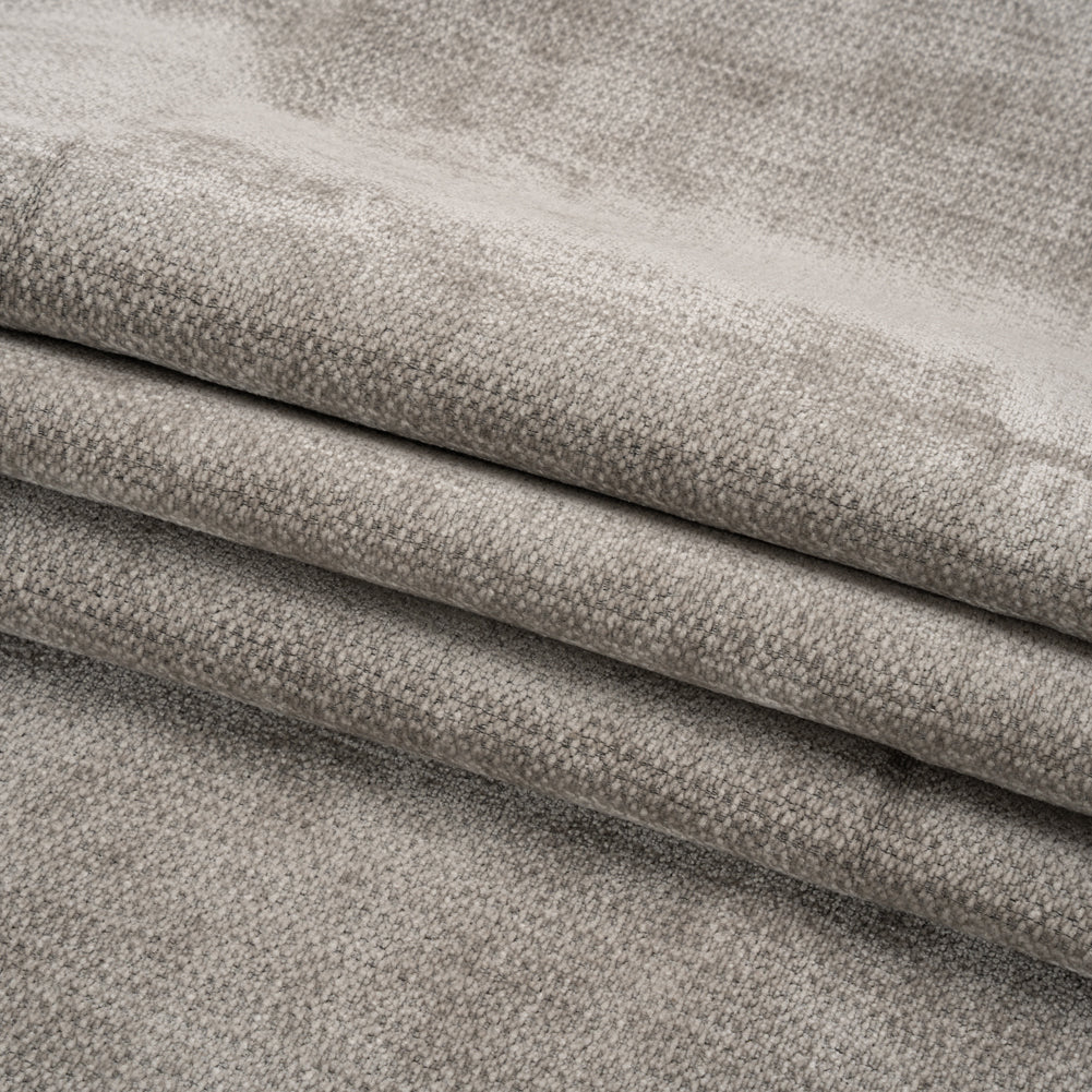 Chenille Upholstery Woven - Platinum - Lanton Collection Folded