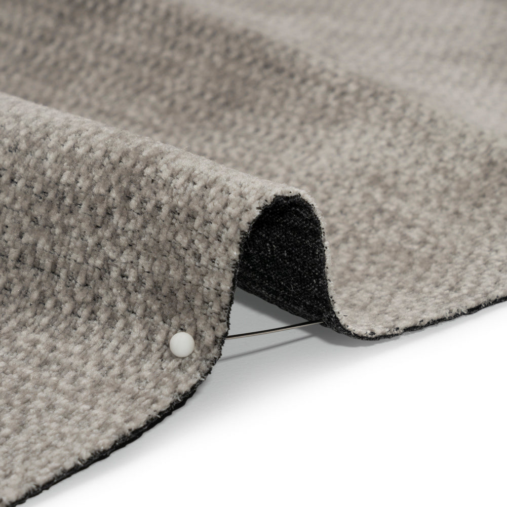 Chenille Upholstery Woven - Platinum - Lanton Collection Detail