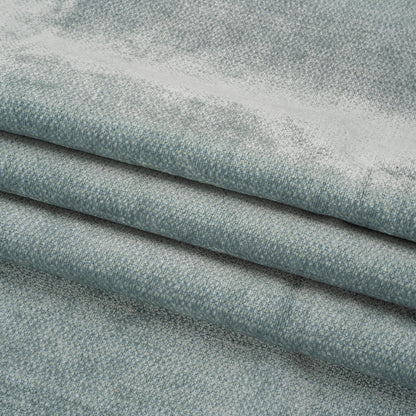 Chenille Upholstery Woven - Sky - Lanton Collection Folded