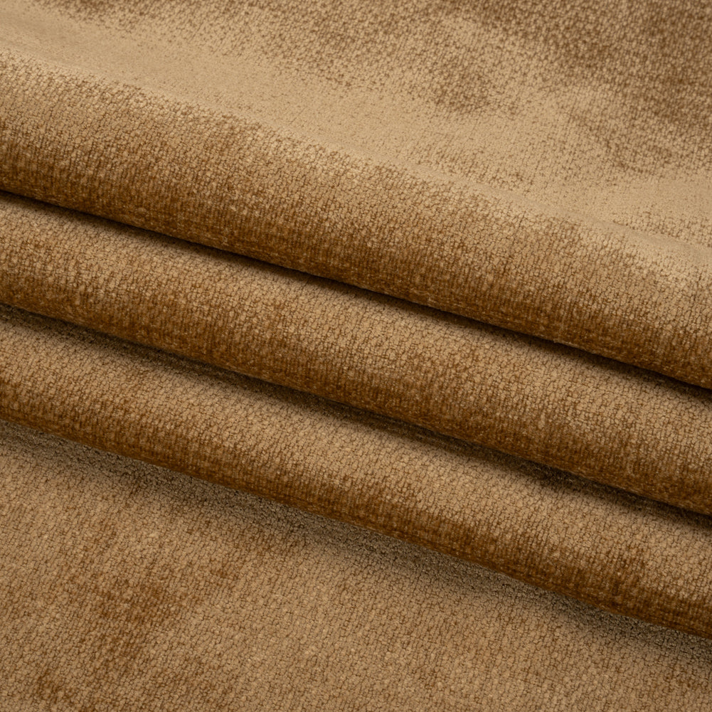 Chenille Upholstery Woven - Wheat - Lanton Collection Folded
