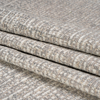 Tweed Upholstery Chenille - Haze Striated - Caprona Collection Folded