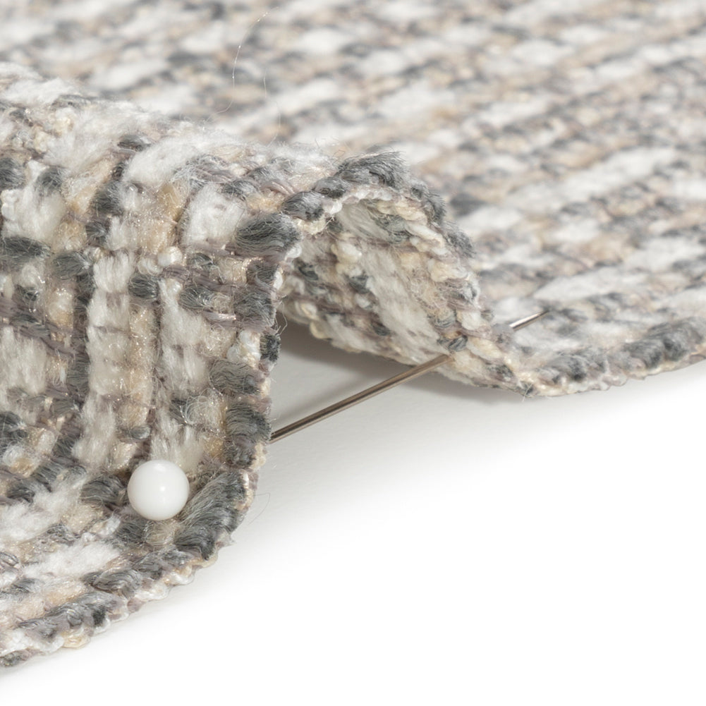 Tweed Upholstery Chenille - Haze Striated - Caprona Collection Detail