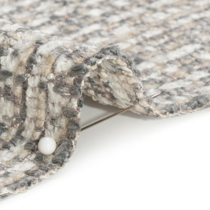 Tweed Upholstery Chenille - Haze Striated - Caprona Collection Detail