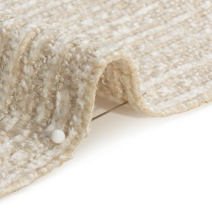 Tweed Upholstery Chenille - Snow Striated - Caprona Collection Detail