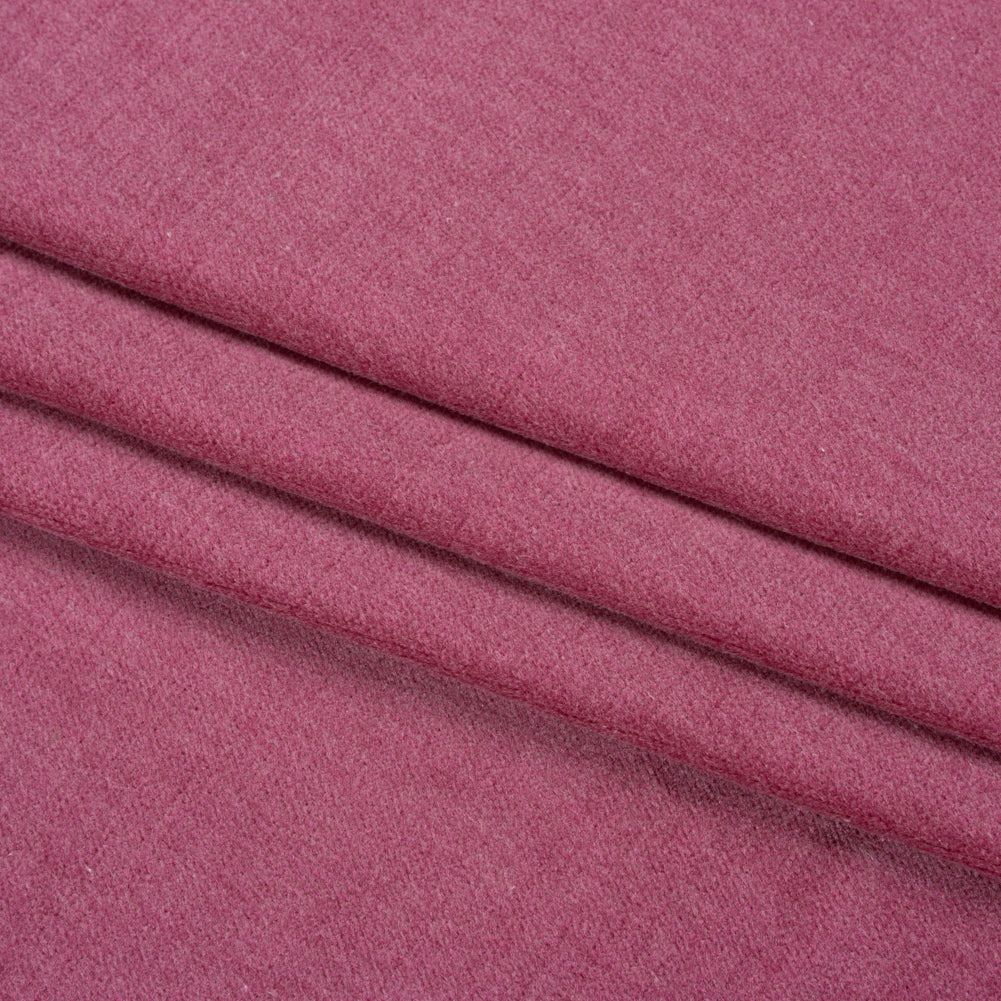 Polyester and Cotton Upholstery Velvet - Berry - Corry Collection Folded