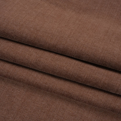 Polyester and Cotton Upholstery Velvet - Chocolate - Corry Collection Folded