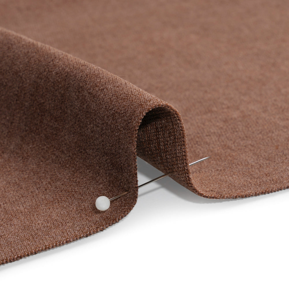 Polyester and Cotton Upholstery Velvet - Chocolate - Corry Collection Detail