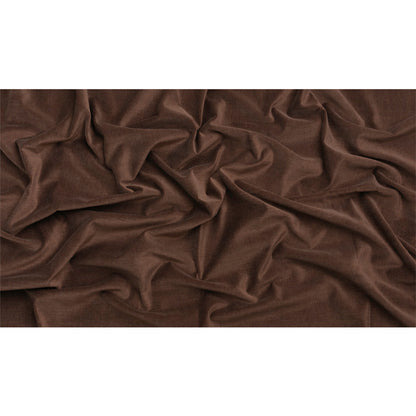 Polyester and Cotton Upholstery Velvet - Chocolate - Corry Collection Full