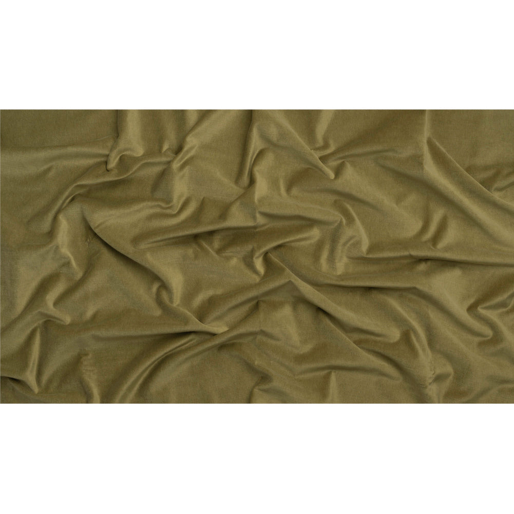 Polyester and Cotton Upholstery Velvet - Citron - Corry Collection Full