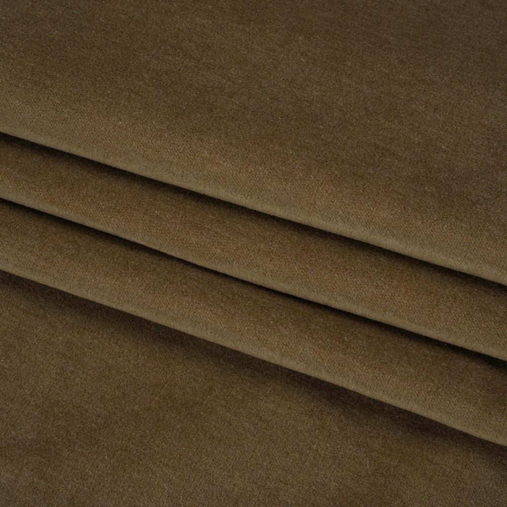 Polyester and Cotton Upholstery Velvet - Earth - Corry Collection Folded