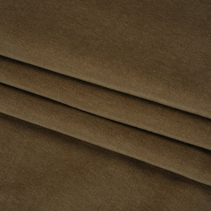Polyester and Cotton Upholstery Velvet - Earth - Corry Collection Folded