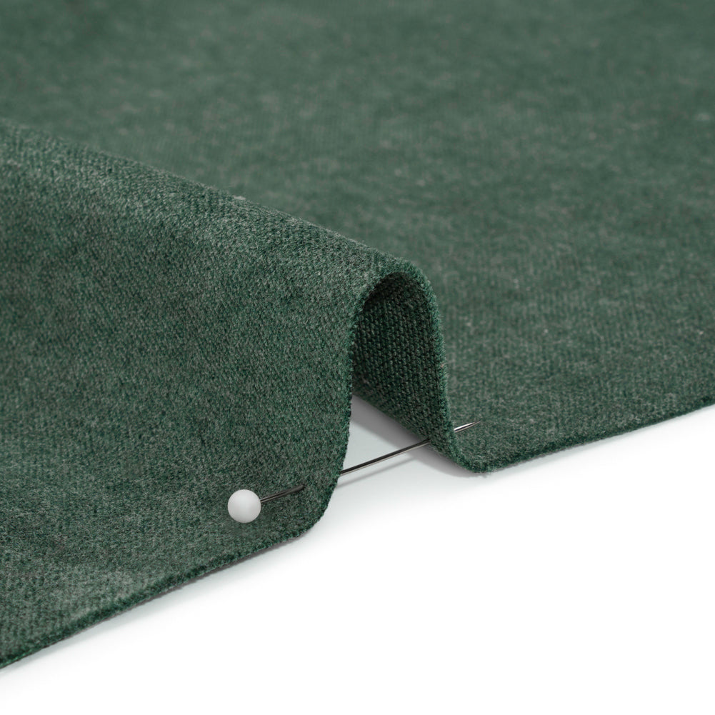 Polyester and Cotton Upholstery Velvet - Forest - Corry Collection Detail