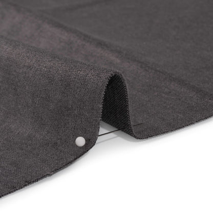 Polyester and Cotton Upholstery Velvet - Graphite - Corry Collection Detail