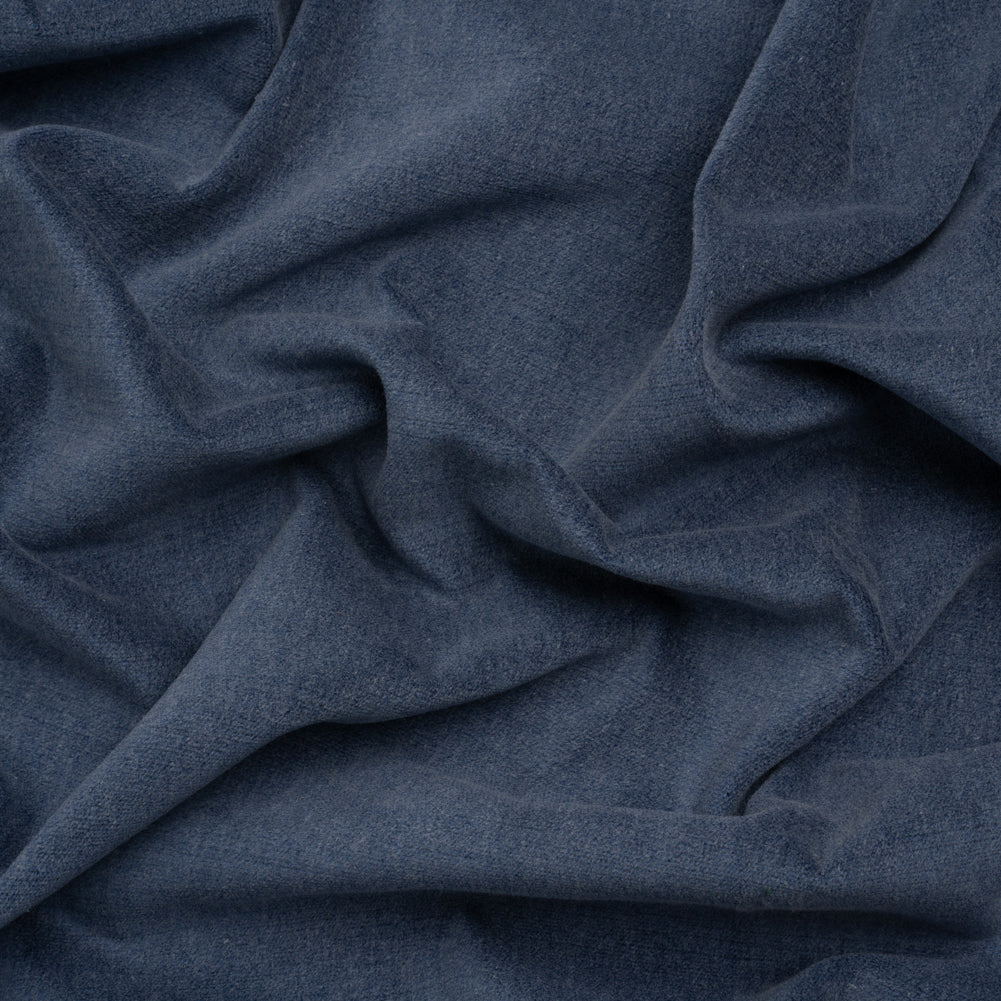 Polyester and Cotton Upholstery Velvet - Indigo - Corry Collection