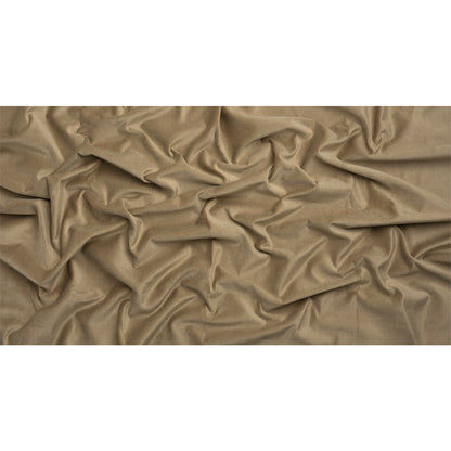 Polyester and Cotton Upholstery Velvet - Latte - Corry Collection Full