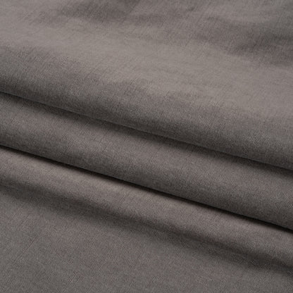 Polyester and Cotton Upholstery Velvet - Nickel - Corry Collection Folded
