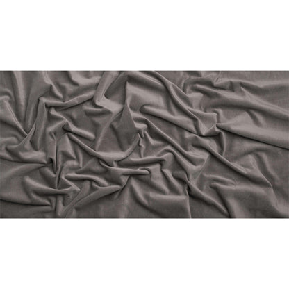 Polyester and Cotton Upholstery Velvet - Nickel - Corry Collection Full